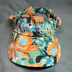 Margaritaville Floral Visor Five O’Clock Somewhere Adjustable Jamaica Tropical